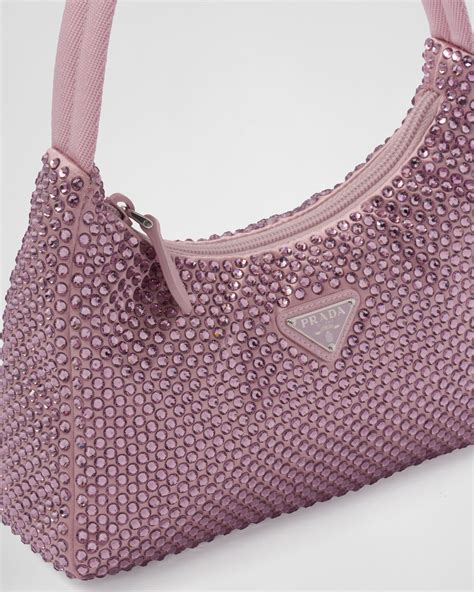 prada re edition pink crystal|Prada Re Edition 2000 Crystal Bag .